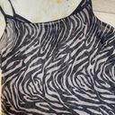 Krass&co NY& sheer zebra print vintage mesh tank top Photo 1