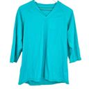 UV Skinz V Neck Sun Swim Shirt Teal Size XL Photo 0