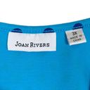 Joan Rivers NWOT  Blue Polka Dot Sleeveless Top Tank Top Size 3X Photo 3