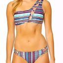 Jessica Simpson  multicolored one-shouldered bikini Photo 0