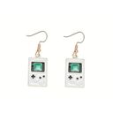 Nintendo GAMEBOY  Handheld Game Drop Enamel Earrings NEW Photo 1