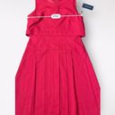 Tommy Hilfiger  Red Pleated Mod Retro Style Knee Length Dress Size‎ 10 Photo 5