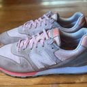 New Balance  696 Women Running Shoes Pink Gray Size 8B Suede WL696STG Sneakers Photo 1