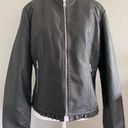 Baccini Ladies Faux Leather Moto Jacket  Vegan Leather biker Coat XL Petite NEW Photo 10