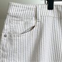 J.Jill  High Rise Full Leg Cropped Jeans Cream Textured Stripe NWT Plus Size 28 Photo 3