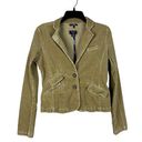 American Eagle  Stretch Corduroy 2 button Tan Blazer Jacket- Size Medium Photo 0