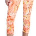 Ideology  orange tropical design capris work out pants. New Photo 2