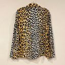 St. John NEW  Collection Satin Back Leopard Print Shirt Size Small Photo 3