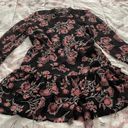 BB Dakota NWT  Whiskey Tango Ruffle Floral Black Mini Dress, size M Photo 2