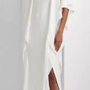 Ralph Lauren Lauren  Georgette Caftan Gown, White Size 10, New w/Tag Retail $325 Photo 0