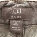 J.Jill  Straight Slim Leg Stretch Mid Rise Gray Jeans Women’s Size 6P Photo 5
