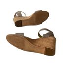 Sam Edelman  Ladies 10 Willow Brown Suede Cork Wedge Sandals Ankle Buckle Closure Photo 4