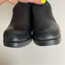 Sorel New  After Hours Wedge Leather Mule Black 6 Photo 2