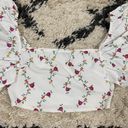 ZARA Floral Crop Top Photo 2