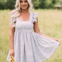 These Three Boutique Periwinkle Flutter Sleeve Dress Photo 2