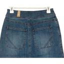 prAna NWT  Broadway Mini Jean Denim Skirt Zipper Patch Pockets 0 Blue #2633 Photo 8