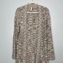 Pilcro  Anthropologie Women M Brown Cream Padma Space-Dyed Long Cotton Cardigan Photo 2