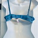 PINK - Victoria's Secret Victoria's Secret PINK Wear Everywhere Super Push-Up Bra Blue 34B Logo Band Photo 1