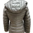 Cole Haan  Signature Puffer Jacket Womens XS Gray Quilted Down Coat Photo 3