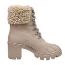 Splendid  Mikayla Faux Fur-Lined & Trim Combat Boots Photo 0