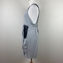 Heartloom  Mini Dress‎ M Gray Knit Black Lace Racerback Pockets Sleeveless Photo 7