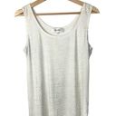 Jones New York  White Gold Studded Scoop Neck Tank Top M Photo 0