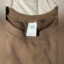 Hanes Oversized Brown  Crewneck Sweatshirt Photo 1