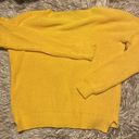 Boohoo  Yellow Long Sleeve V Neck Sweater Size M/L Photo 5