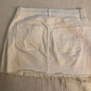 EXPRESS White Denim Mini Skirt  Photo 1