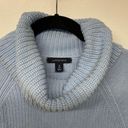 Lands'End  Baby Blue Cowl Neck Sweater Womens Size 6-8/Small Thick Cable Knit Photo 1