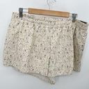 infinity Calia Shorts Women XL NWT Cream Freckle Dot Unbleached Mid Rise  Run Photo 0