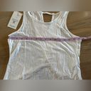 HalaraCut Out Asymmetric Hem Sheer Casual Tank Top white NWT Photo 4