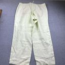 J.Jill  Pants Womens Size XL Light Green Linen Flowy Lagenlook Boho Preppy Beach Photo 2