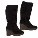 Refuge  brown suede wedge tall boots Photo 0