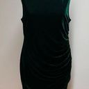 Soprano  Hunter Green Sleeveless Velvet Dress Photo 0