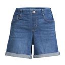 Time & Tru New  Women's Denim Shorts with Cuffed Hem Size: L(12-14) Photo 0