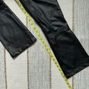 Tuckernuck  Ashford Black Faux Leather Kick Flare High Rise Pants Women’s Small Photo 4