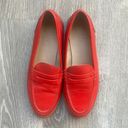 J.Crew  RYAN PENNY LOAFERS IN LEATHER BRILLIANT POPPY RED Photo 1