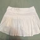 Lululemon White Pace Setter Skirt -
Pleated Tennis Skirt Size 6 Photo 3