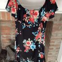 Renee C NWT  Mandy Knit Dress Floral Print Off Shoulder size Small Photo 0