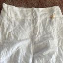 White Linen Pants Size M Photo 2