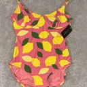 Kate Spade  New York Sea Star Pink Lemon One Piece Swim Bathing Suit NWT Sz S Photo 0