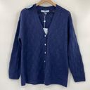 Hill House  The Simple Cardigan Grandpa Sweater Merino Wool Knit Blue NEW XS Photo 0