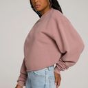 Good American Cropped Sweatshirt In Pink Dusk Photo 4