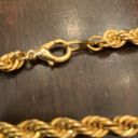 Sparkly gold rope bracelet 7.5 inch Photo 2