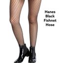 Hanes New!  black fishnet hose! Photo 1