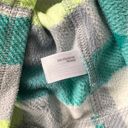 Old Navy Grey & Green Plaid Quarter Zip Fleece Pullover Photo 6