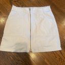 ALC Frank A.L.C. Christie White Zip Front Denim Skirt Photo 1