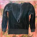 Juicy Couture y2k vintage black velour zip up track jacket Photo 5