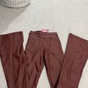 Edikted Flare Leather Pants Photo 3